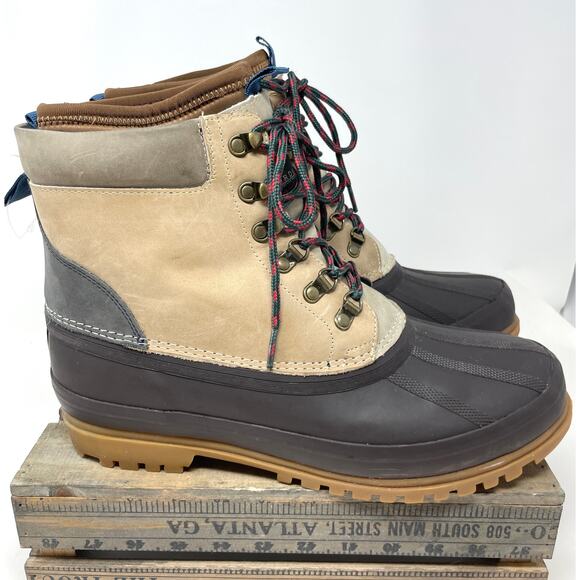 J. Crew Men's Nordic High Insulated Boots In Tan Size 12 New - Picture 3 of 11